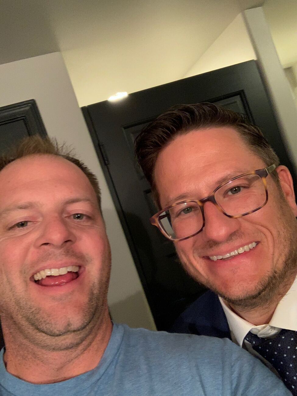 The wedding crash selfie, September 13, 2019