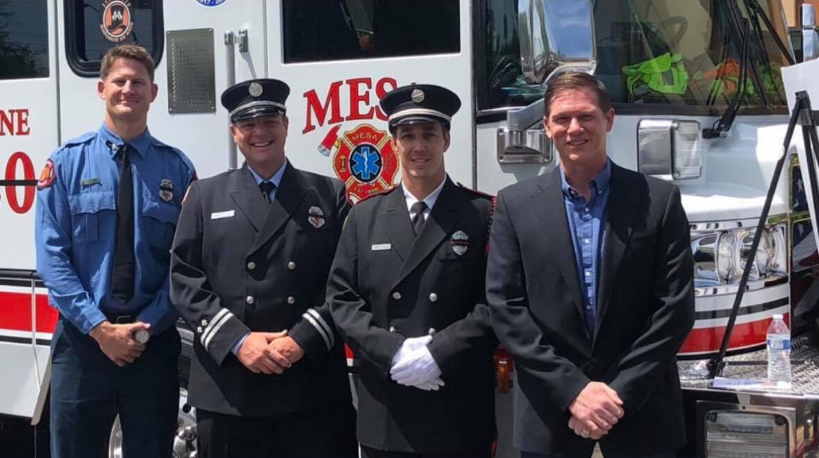 Mesa Fire, dress uniforms